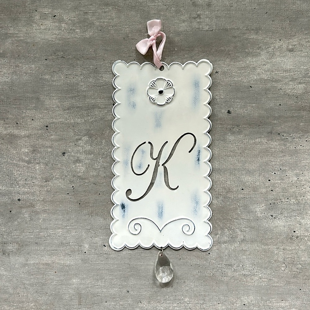 Pottery Barn Kids Metal Hanging Wall Decor Initial “K”